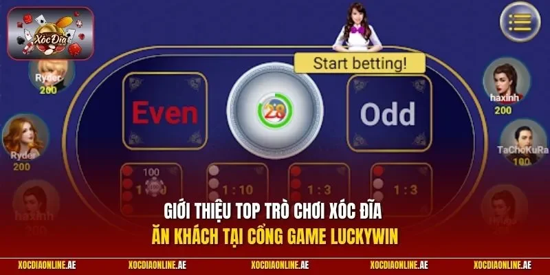 Giới thiệu top trò chơi xóc đĩa ăn khách tại cổng game LUCKYWIN