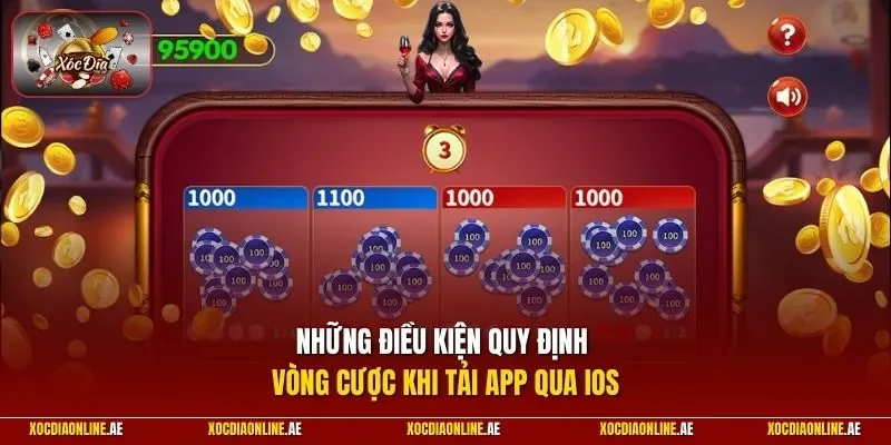 Những điều kiện quy định vòng cược khi tải app qua iOS